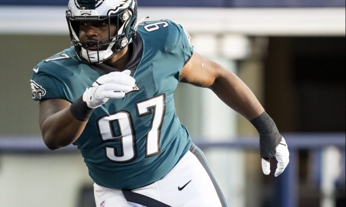 Javon Hargrave, Philadelphia Eagles Defensive Tackle (#97) via USA Today SMG Images